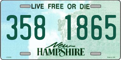 NH license plate 3581865