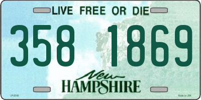 NH license plate 3581869