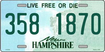 NH license plate 3581870