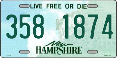 NH license plate 3581874