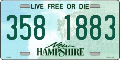 NH license plate 3581883