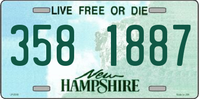 NH license plate 3581887
