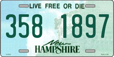NH license plate 3581897