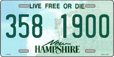 NH license plate 3581900