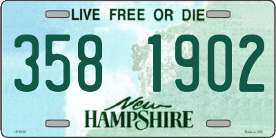 NH license plate 3581902