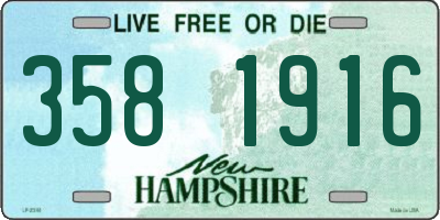 NH license plate 3581916