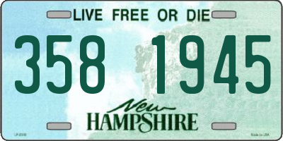 NH license plate 3581945
