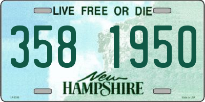 NH license plate 3581950