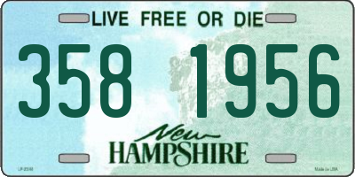 NH license plate 3581956
