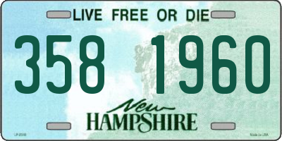 NH license plate 3581960