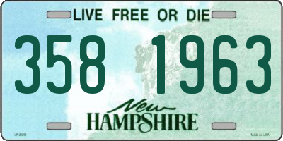 NH license plate 3581963