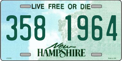 NH license plate 3581964