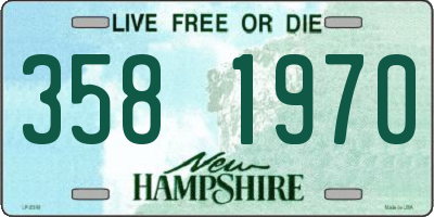 NH license plate 3581970