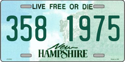 NH license plate 3581975