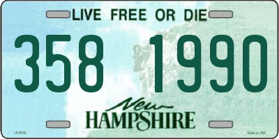 NH license plate 3581990