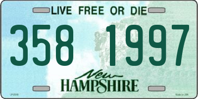 NH license plate 3581997