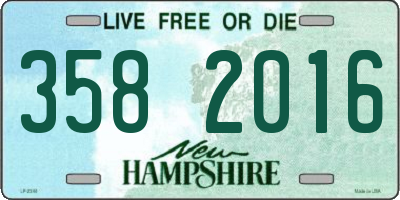 NH license plate 3582016