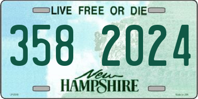 NH license plate 3582024