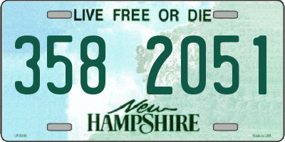 NH license plate 3582051