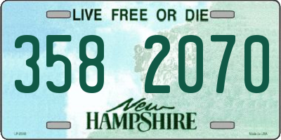 NH license plate 3582070
