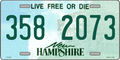 NH license plate 3582073