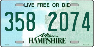 NH license plate 3582074