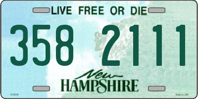NH license plate 3582111