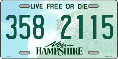 NH license plate 3582115