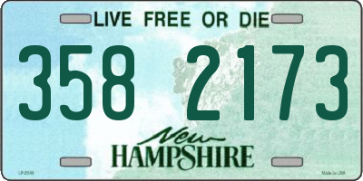 NH license plate 3582173