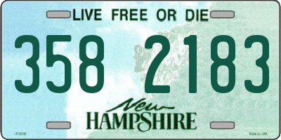 NH license plate 3582183