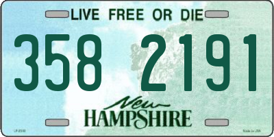 NH license plate 3582191