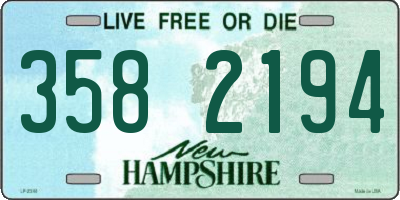 NH license plate 3582194