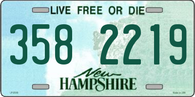 NH license plate 3582219