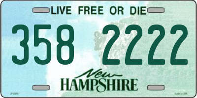 NH license plate 3582222