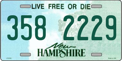NH license plate 3582229