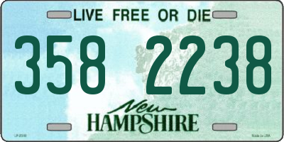 NH license plate 3582238