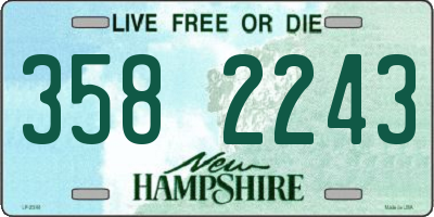 NH license plate 3582243