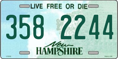 NH license plate 3582244
