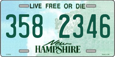 NH license plate 3582346