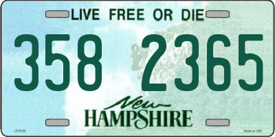 NH license plate 3582365