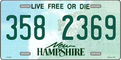 NH license plate 3582369