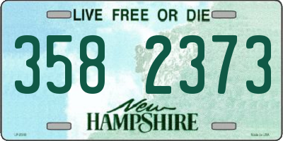NH license plate 3582373