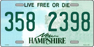 NH license plate 3582398