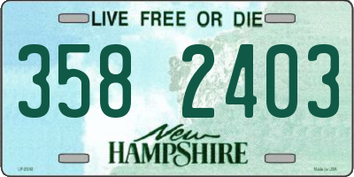 NH license plate 3582403