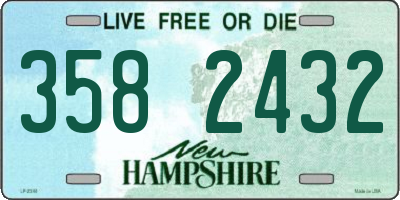 NH license plate 3582432