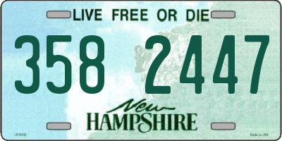 NH license plate 3582447