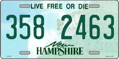 NH license plate 3582463