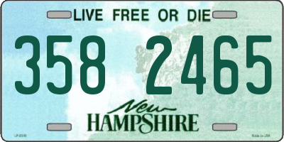 NH license plate 3582465
