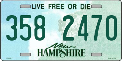 NH license plate 3582470