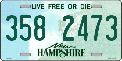 NH license plate 3582473